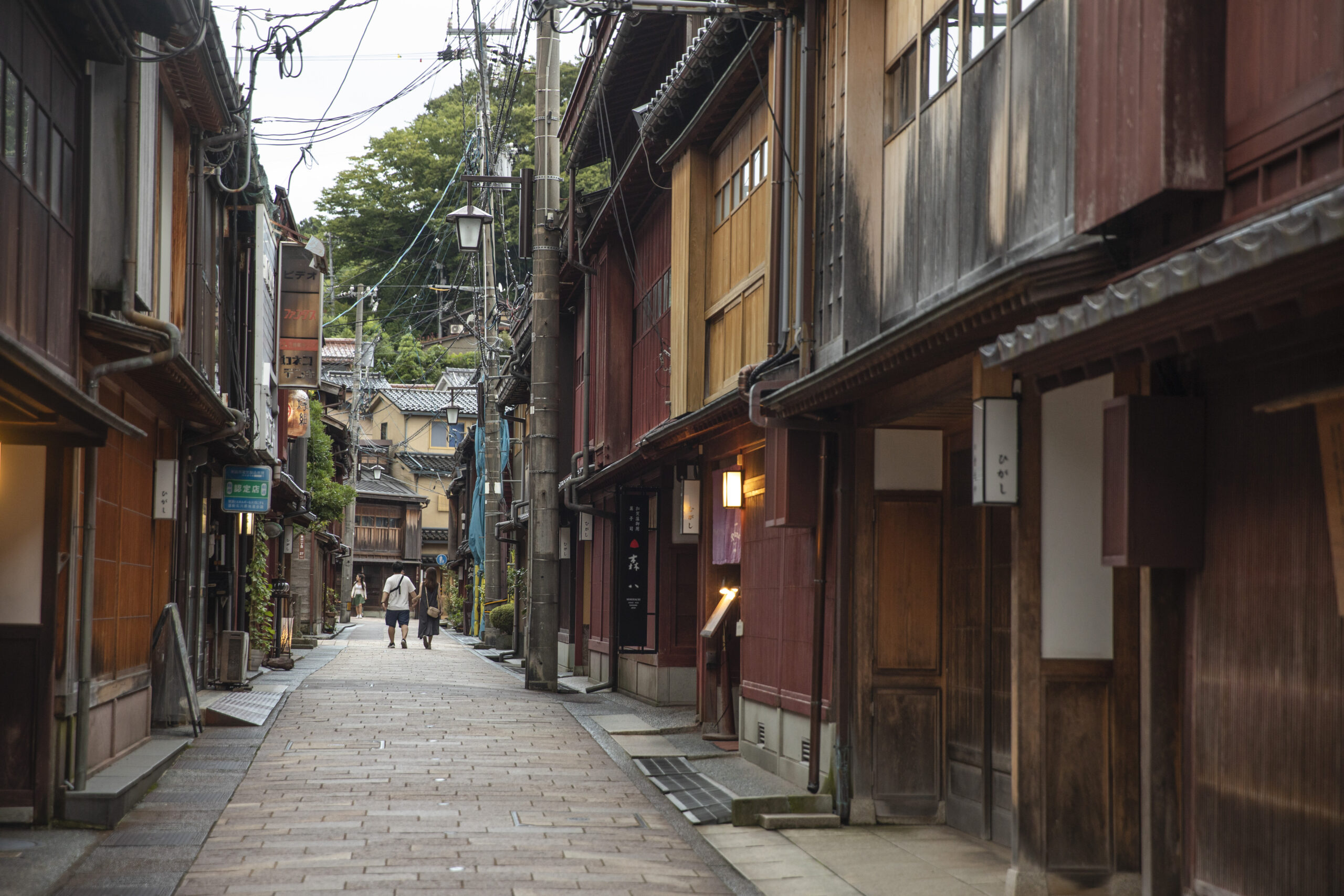 Japan Kanazawa Higashi Chaya Geisha District Side Street